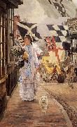 James Tissot A Fete Day at Brighton oil